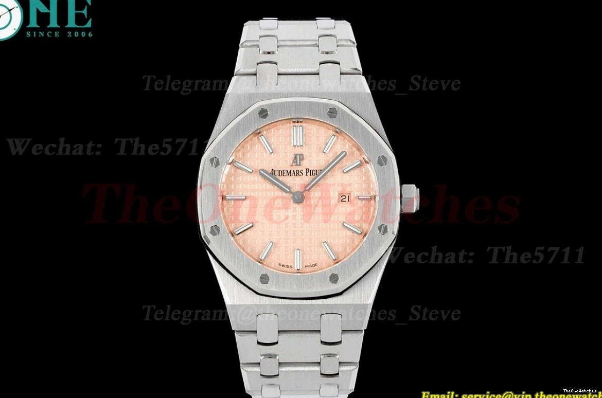 SS JJF Swiss Qtz Ladies 33mm Oak Stk Royal SS Cream 0125